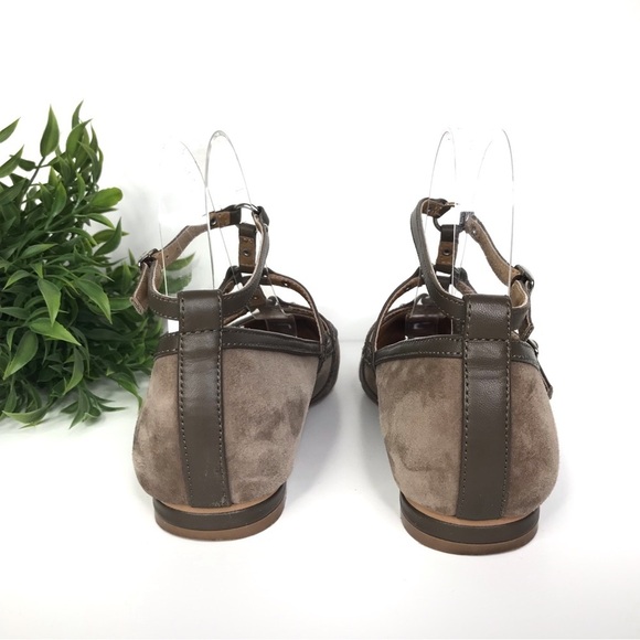 ANTHRO CORSO COMO Mince Caged Suede Ballet Flat 7 - Picture 4 of 9